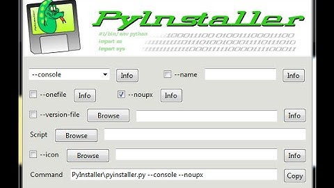 PyInstallerGUI   How to create Python executables
