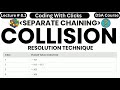 Master Collision Resolution in Hashing with Separate Chaining 🔑