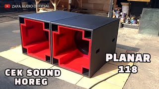 Cek Sound Box Planar 18 Inch - Full Meranti 20 Mm
