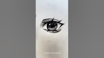 How draw Eyes || Cute eyes drawing tutorial #drawing #art #anime #howtodraw #tutorial #shorts