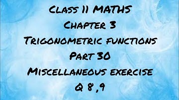 Online tuition contact 9447818630 |CLASS 11 MATHS| Chapter 3|  part 30| Miscellaneous Exercise 2022