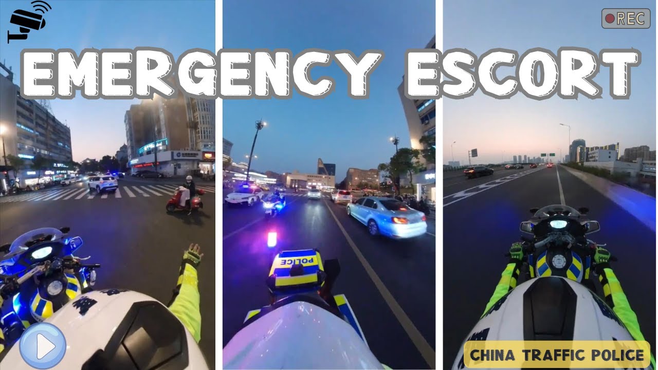 Chinese Traffic Police POV — Escorting an Injured Passenger to the Hospital