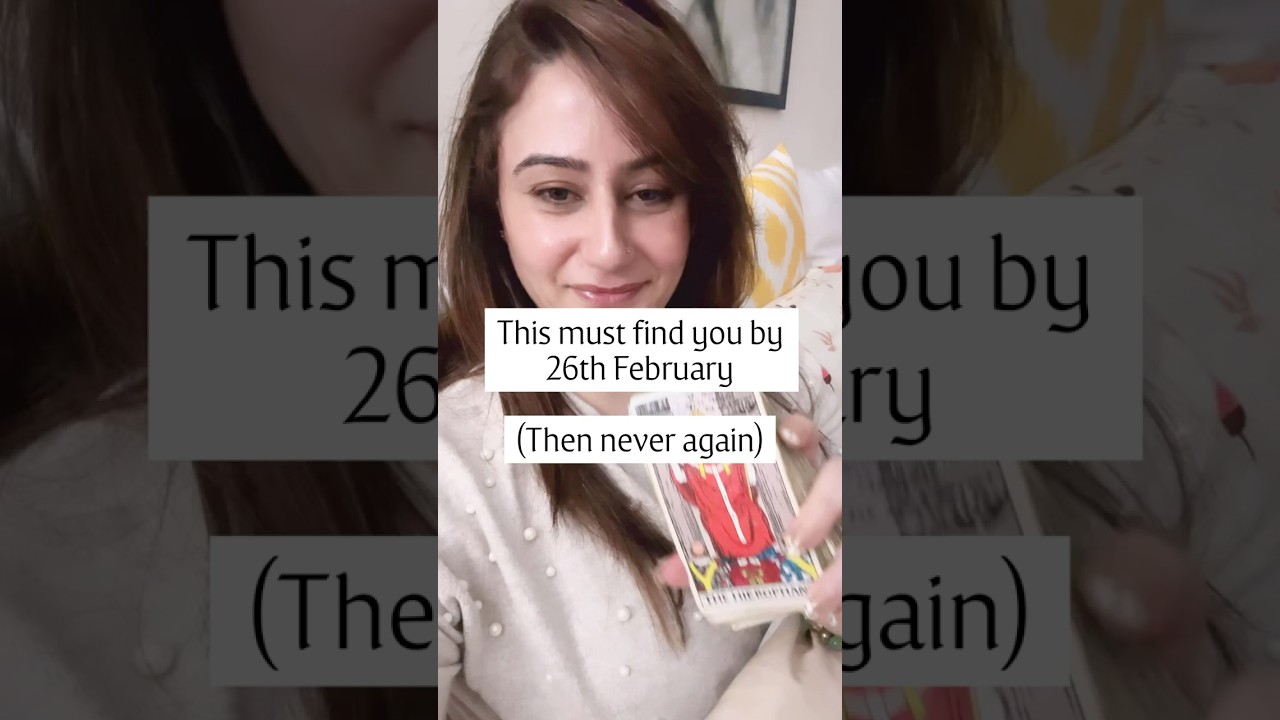 This must find you by 26th February then never again!! 