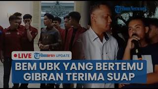 🔴LIVE: Gibran Diminta Klarifikasi Buntut Pertemuan dengan Mahasiswa UBK yang Terima Dana Rp 20 Juta