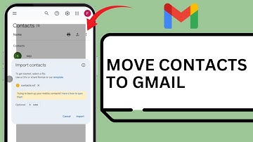 How To Move Mobile Contacts To Gmail Account | Move Contacts To Google Account: