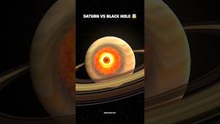 Saturn Vs Black Hole Solar Smash