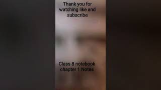 class 8 notes