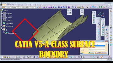 CATIA V5- A CLASS SURFACE  BOUNDRY