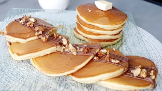 أسهل و ألذ بان كيك ? حضروه ببيضة واحدة في دقائق خفة وبنة ولا اروع  les pancakes facile et rapide