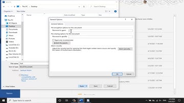 How to Protect a Document in Microsoft Office Word 2019 / Password