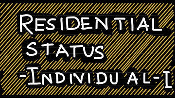 Residential Status of Individual Part - I #cmainter
