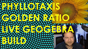 The Golden Ratio and Phyllotaxis - Sunflower Spirals - Live Geogebra Build (as seen on Numberphile)