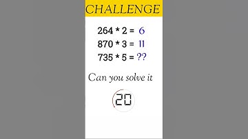 Can You Solve it / Math Puzzle / Brain Test / Challenge Video #shorts #puzzle #test #maths