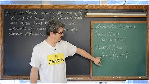 Arithmetic Sequence Partial Sum Advanced Example