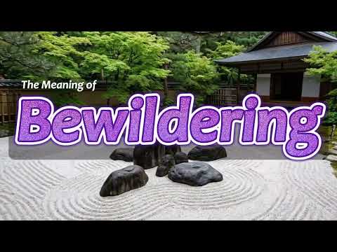 What does Bewildering mean?