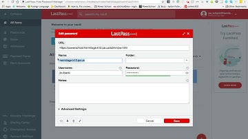 Last Pass   Using Vault to Change Passwords