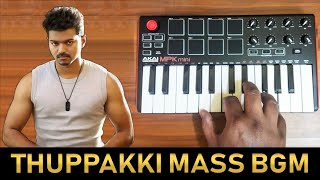 Thuppaki Mass Bgm | Cover By Raj Bharath | Akai Mpk Mini |#ThalapathyVijay #Harrisjayaraj chords