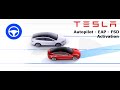 Tesla model 3  autopilot eap fsd  activationarrt