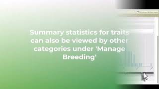 How to Access Summary Statistics by Dataset Type