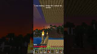 the sunrise is beautiful #minecraft #sunrise