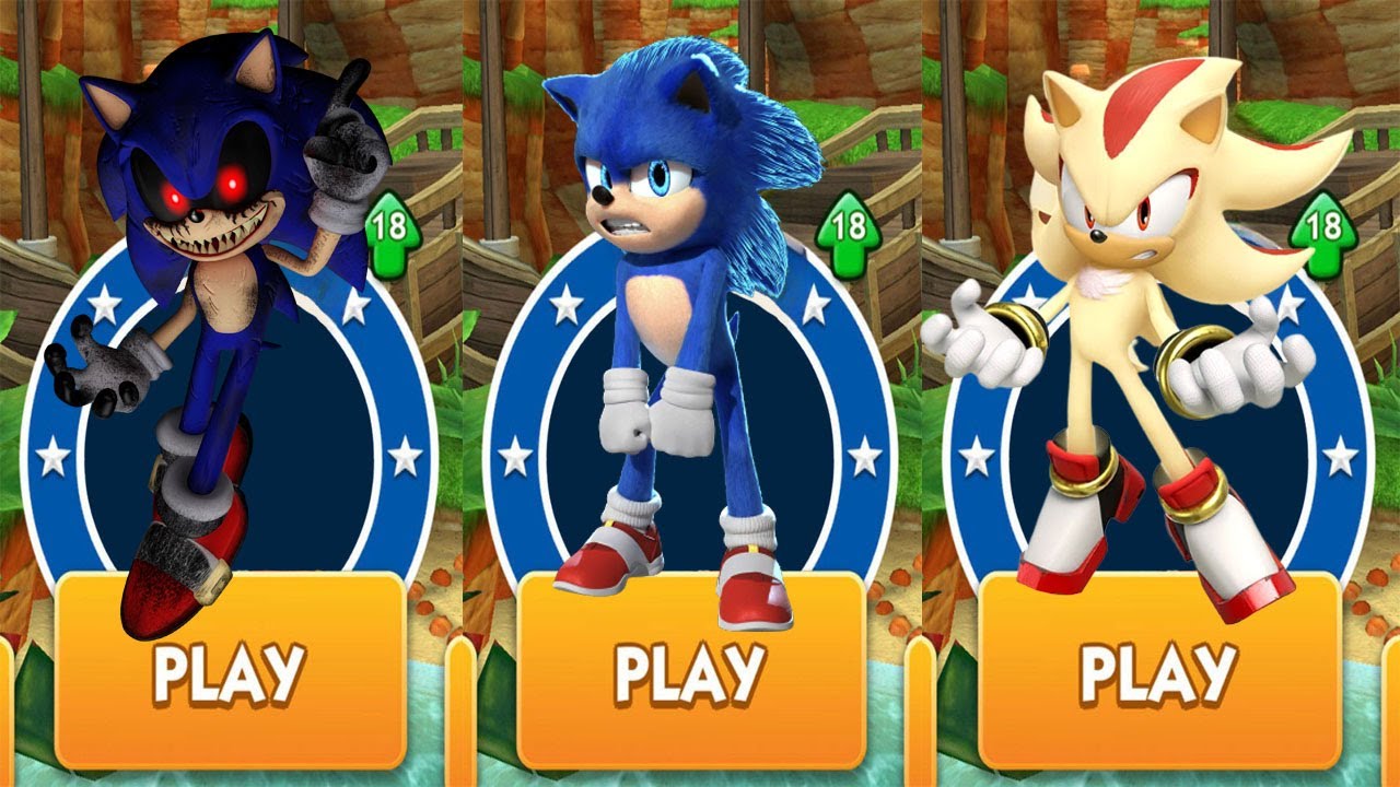 Sonic Dash - Movie Sonic Sonic.exe Super Shadow vs All Bosses Zazz ...