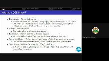 Part 1: Introduction to CGE Models