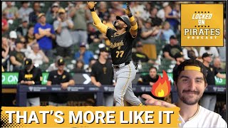 That's more like it! Pirates offense explodes in banner evening versus Milwaukee