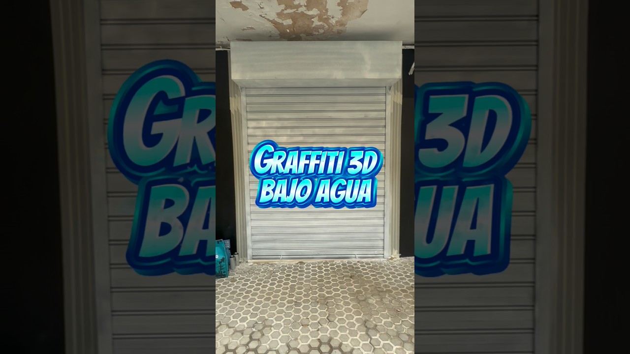 Cómo dibujar un graffiti 3D bajo el agua con spray