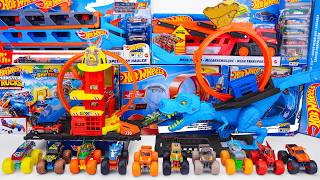 Hot Wheels Collection Unboxing Review ASMR | Hot Wheels City T-Rex Chomp Down