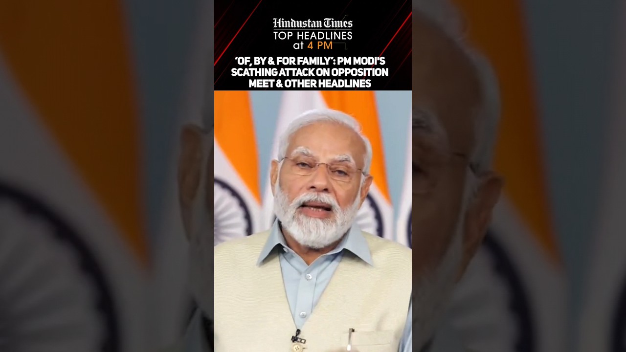 ‘Of, By & For Family’: PM Modi's Scathing Attack On Opposition Meet