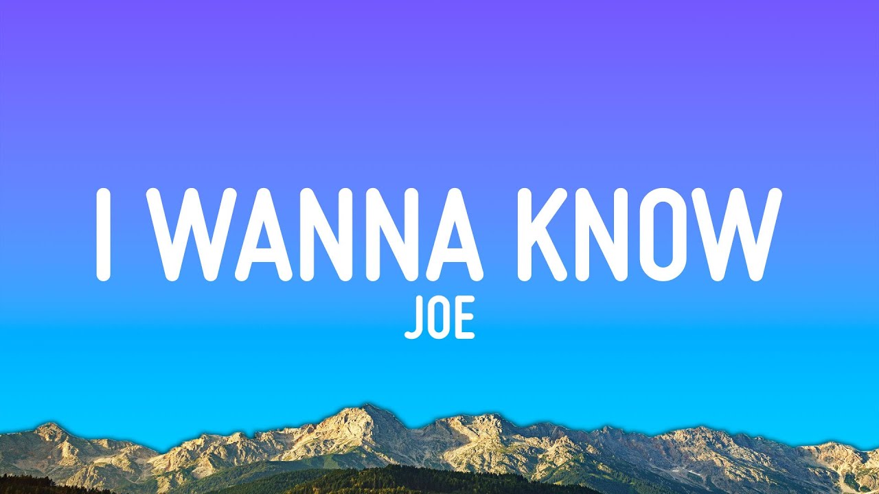 B-Hard – Come Take A Journey Thru Your Joe - I Wanna Know (Lyrics) - YouTube
