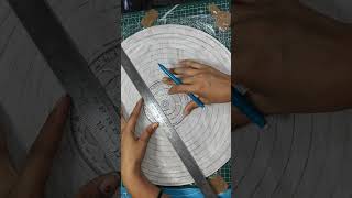Mandala Lippan art work/trending Lippan wall art 🏠😍 #shorts #diy #lippanart #home #trending