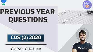 PYQs (Percentage)  | Part-3 | CDS (2) 2020 | Mathematics | Gopal Sharma