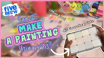 5 Below has GOUACHE PAINT!!? 😧| Testing it out to see if it’s any good. + Mini art haul