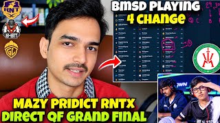 Mazy Pridict Rntx 8Bit Mn Direct Qf Grand Final Bmsd Playing 4 Changes Grp B Schedule Format