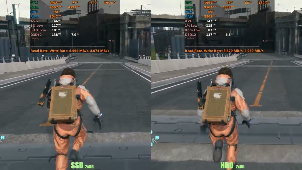 Death Stranding Hard disk vs solid state disk - YouTube