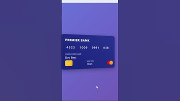 3D Bank Card Flip Animation | HTML & CSS #coding #3danimation