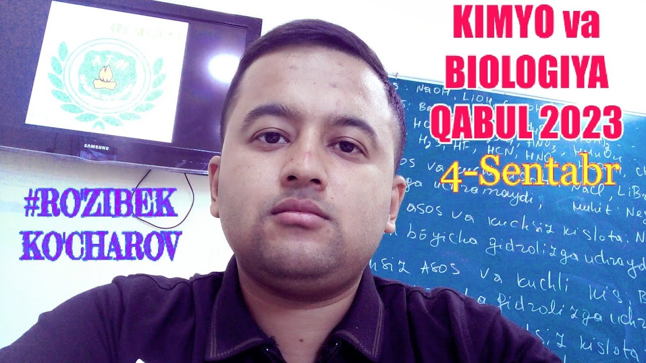 QABUL 2023 Kimyo va Biologiyadan 