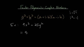 Factor Polynomials with Complex Numbers: Practice with Sum of Squares