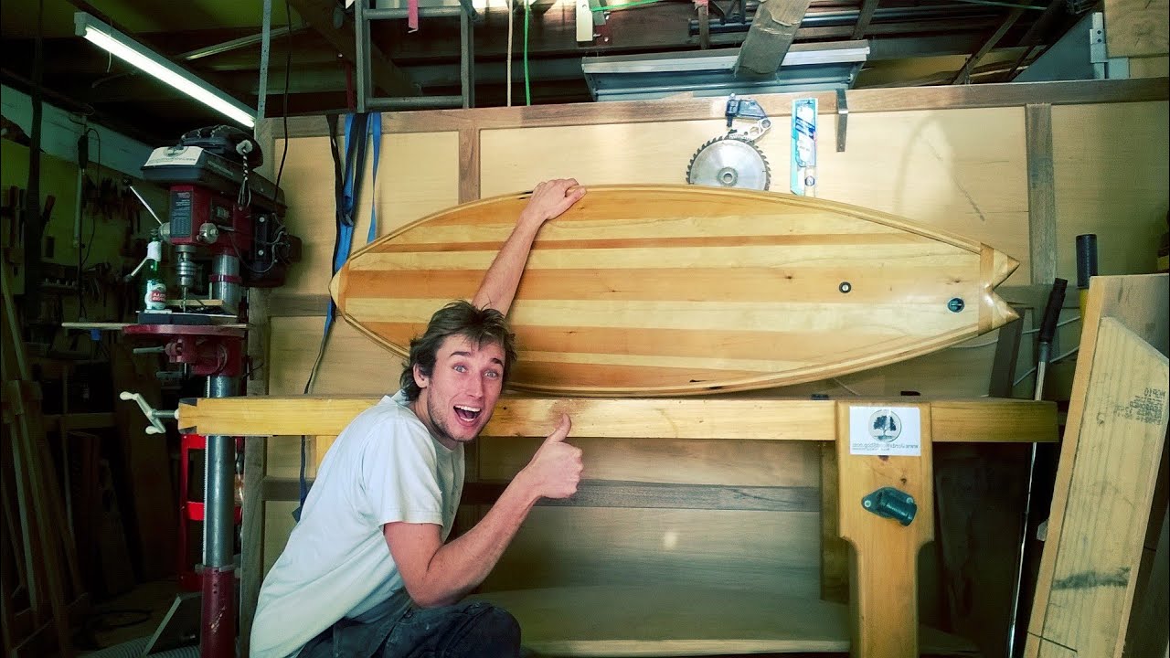 building my first wooden surfboard hollow core wooden