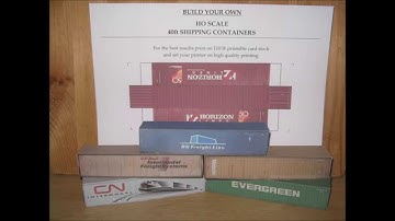 Making your own 40ft Shipping Containers for your model train set