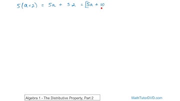 Algebra 1   Unit 2   Lesson 12   The Distributive Property, Part 2