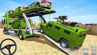 US Army Car Transport Simulator 2019 - Airplane Pilot Car Transporter Games - Android GamePlay FHD screenshot 1