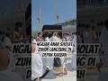 Ngajak anak sholat zuhur langsung di depan Kakbah #kakbah #mekkah #travel