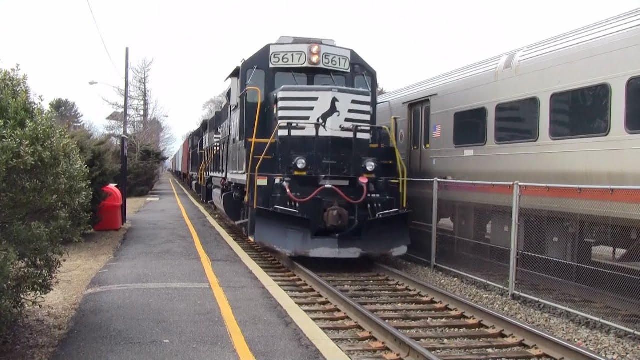 Trains on the Main and Bergen Line 4/1/15 Part 1 - YouTube