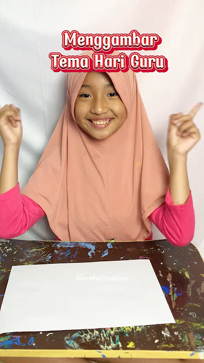 Noura menggambar Tema Hari Guru 2024 #drawwithme #draw #hariguru