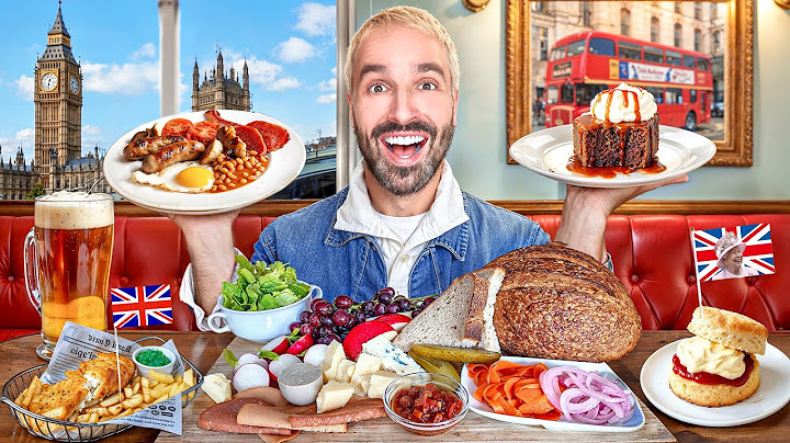I eat TRADITIONAL ENGLISH RECIPES for 24 hours (scone, sticky toffee pudding)