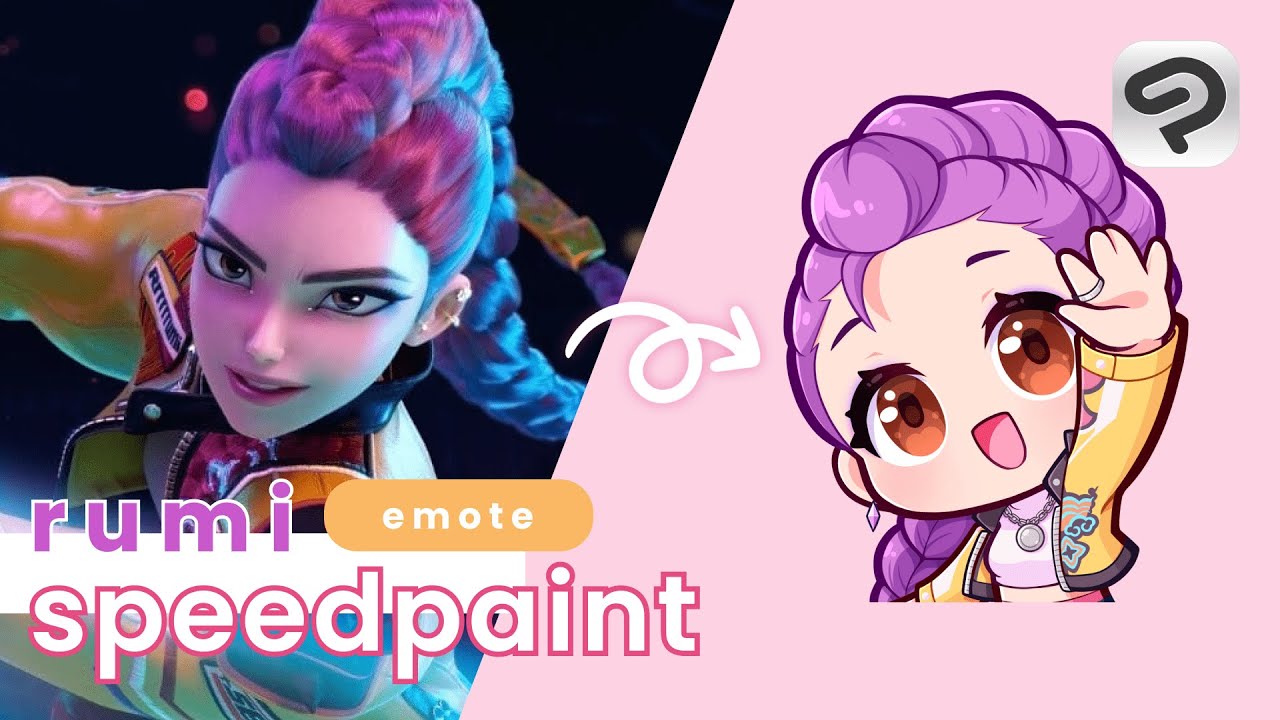 Rumi Emotes ✦ [Clip Studio Paint Speedpaint]