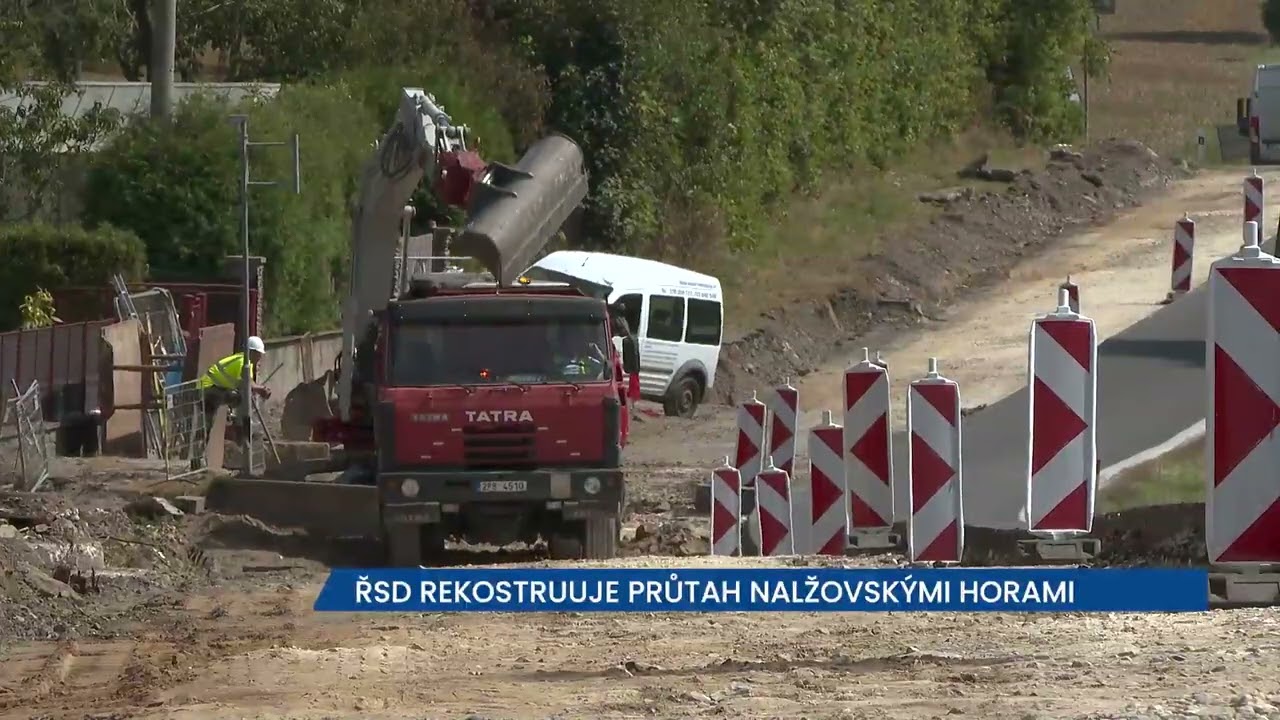Ředitelství silnic a dálnic rekonstruuje průtah Nalžovskými Horami