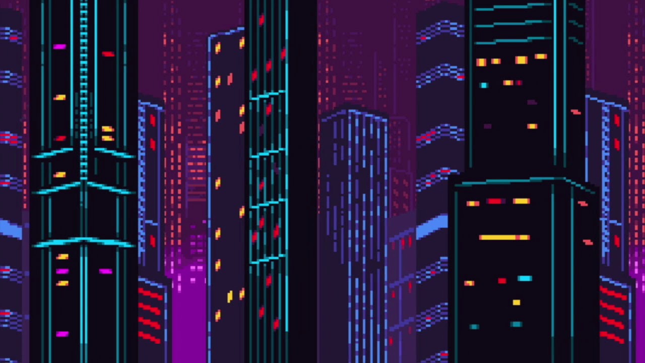 Warped Night Cities Backgrounds, video preview 5